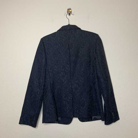 Banana Republic Black Floral Embroidered Blazer - Picture 2 of 5